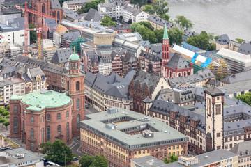 Frankfurt Germany aerial view