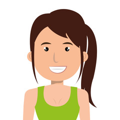 Young and beautiful fashion woman, vector illustration cartoon.