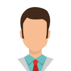 Businessman with elegant suit cartoon, vector illustration graphic design.