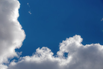 Cumulus cloud on a beautiful summer
