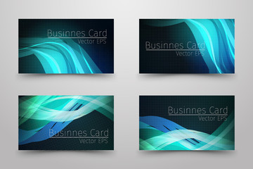 Businnes card with abstract design.