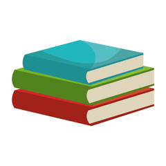 Education and book isolate flat icon, vector illustration graphic design.