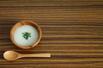 French Traditional Cold Potato Soup 