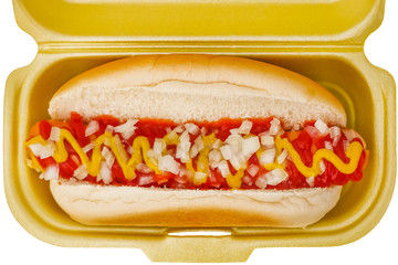 スタンドのホットドッグ　Hot dog of the stand