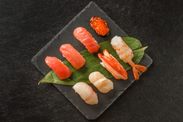 まぐろの握り寿司　Finger sushi of the tuna