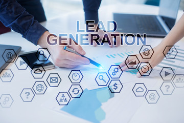 Business people working in office. Lead Generation concept.