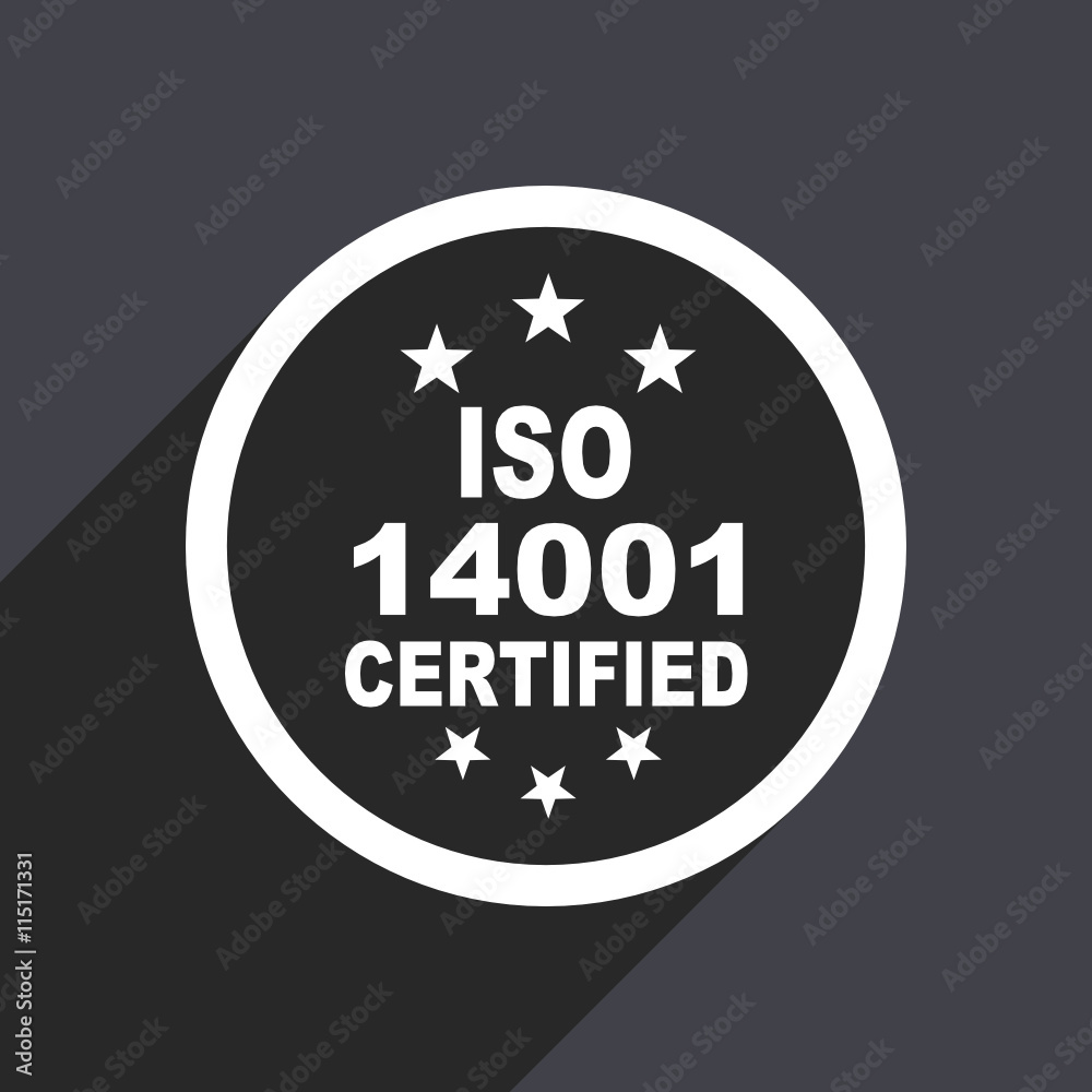 Poster Flat design gray web vector icon