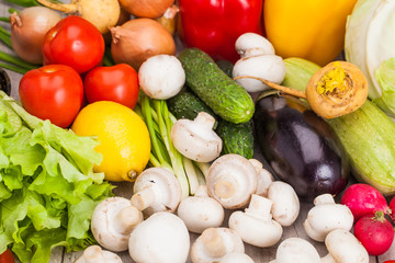 Fresh Vegetables, Shot in a studio.