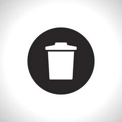 trash bin vector icon