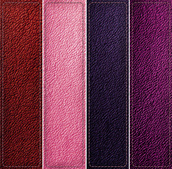 Fototapeta premium leather banner set