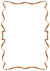 Frame of ribbon with the colors of the Germany flag