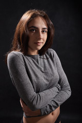 happy attractive girl