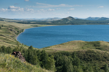 Yakty-Kul lake in Bashkiriya, South Urals