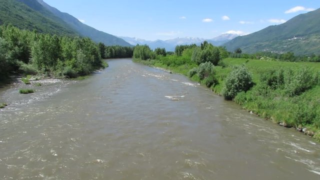 fiume Adda in piena