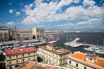 Fototapeta na wymiar Viewpoint Over Naples, Italy