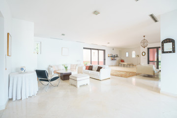 Interior of a living room in a villa