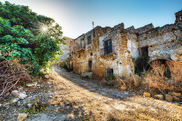 Fototapeta premium Sicilian Ghost Town of Poggioreale in Italy, Europe