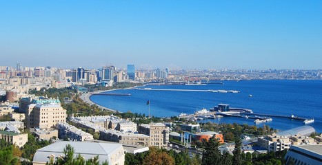 Fototapeta premium View over Baku