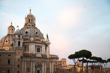 Fototapeta na wymiar Church in Rome, Italy