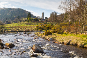 The Monastic City in Glendalough, Co. Wicklow
