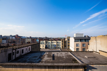 Naklejka premium Skyline of Dublin City, Ireland 