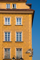 Castle Square in the Old Town of Warsaw, Poland
