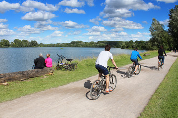 Naklejka premium Villeneuve-d'Ascq (France) / Lac du héron