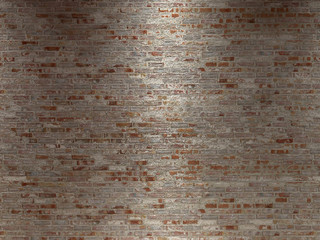 3D-rendering of a brick wall in the gallery