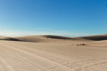 White sand dunes