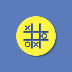 Tic tac toe game vector icon