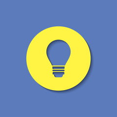 electric bulb vector icon