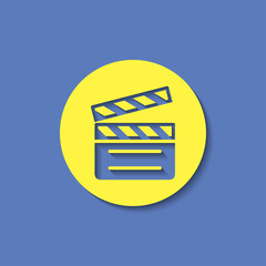 film clapperboard vector icon