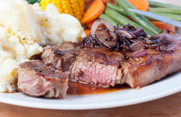 Medium rump steak