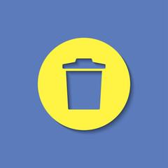 trash bin vector icon