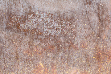 Rusty metallic plate as background texture