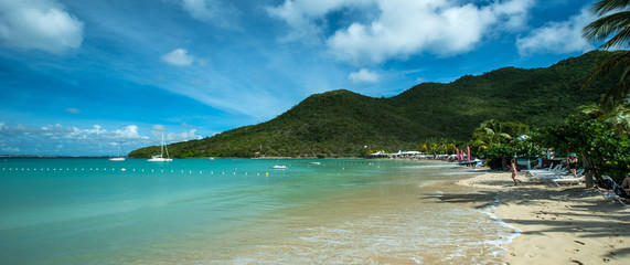 Saint Martin beach, Caribbean sea