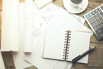 business  concepts on table