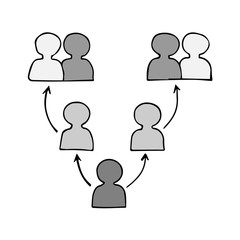 Communication team concept