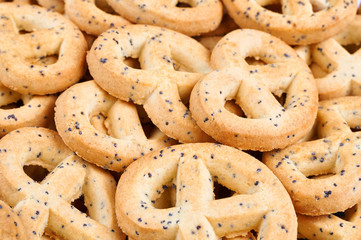 A pile of  biscuits. Food background