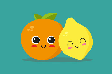 Orange and lemon