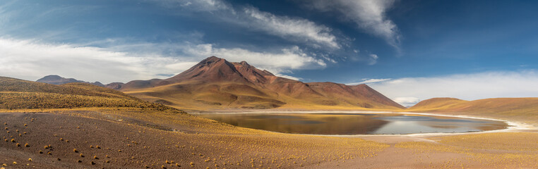 Miscanti Lagoon and mountains in Atacama Desert - Chile
