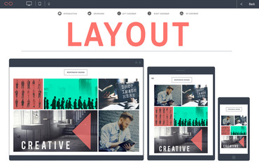 Layout Editing Page Responsive Design Concept