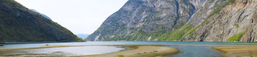 Fototapeta na wymiar Panorama fjord, norway