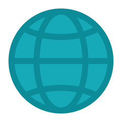 earth globe diagram icon