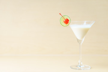 Classic white lady cocktail