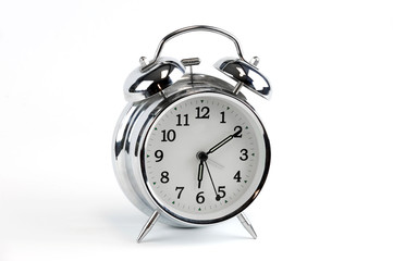 alarm clock isolated on white background