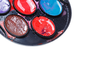 Watercolor paints. Paintbox