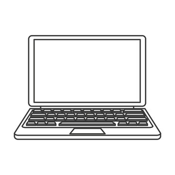 laptop frontview icon