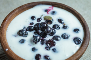 Blueberries and gooseberries