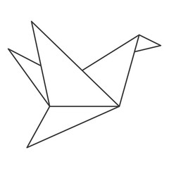 origami bird icon